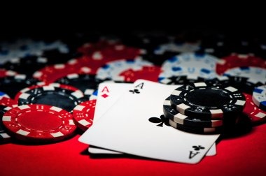 Multiple camera angle of blackjack cards and dealer